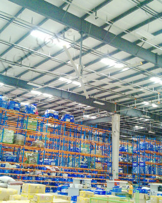 HƯỚNG DẪN LỰA CHỌN QUẠT TRẦN CÔNG NGHIỆP HVLS 4 Khi sử dụng quạt trần công nghiệp bạn không phải mất diện tích hay không gian nhà xưởng