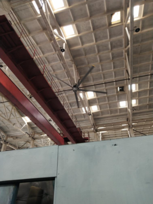 Industrial ceiling fan HVLS AEOLUS SERIES 12 workshop