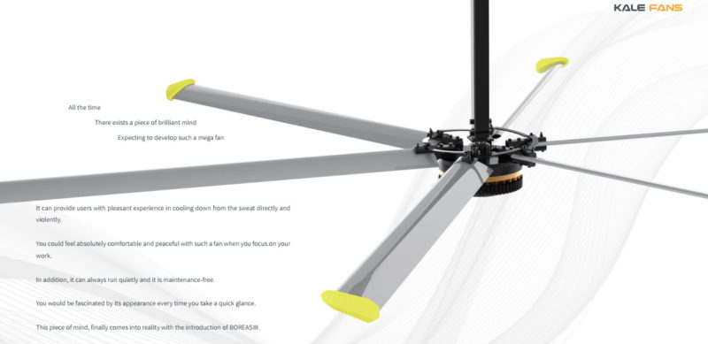 Quạt trần công nghiệp Boreas II 7,3 m 12 KALE BOREAS II
